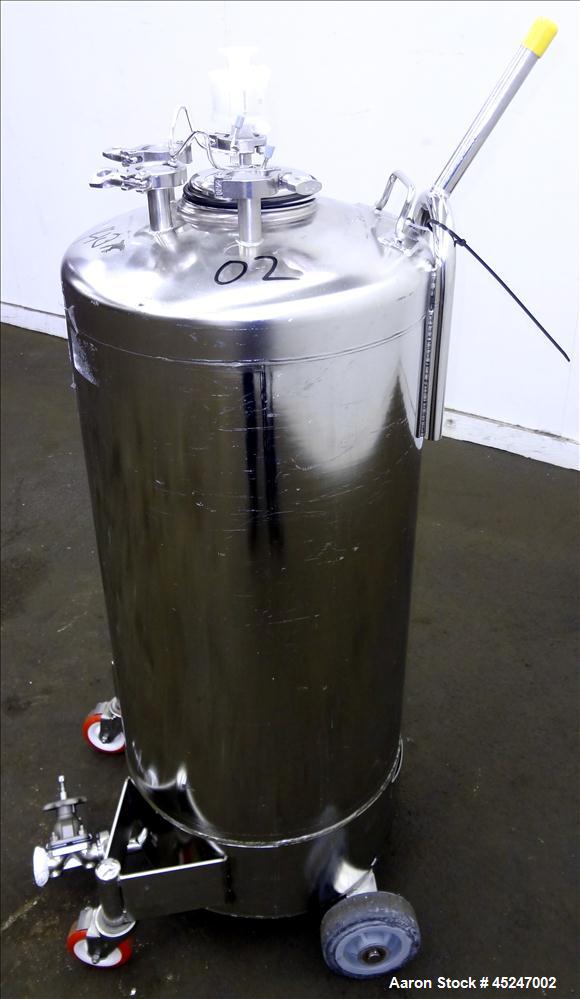 Used 36 Gallon Stainless Steel Alloy Products Pressure Tank