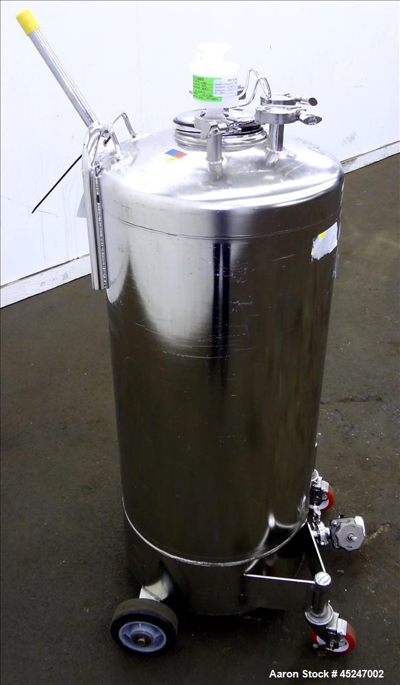 Used 36 Gallon Stainless Steel Alloy Products Pressure Tank