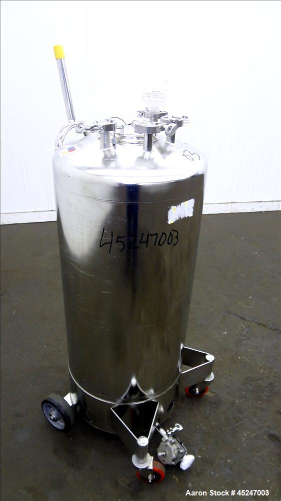 Used 36 Gallon Stainless Steel Alloy Products Pressure Tank