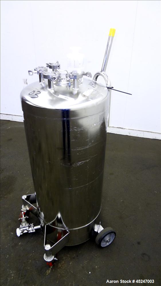 Used 36 Gallon Stainless Steel Alloy Products Pressure Tank