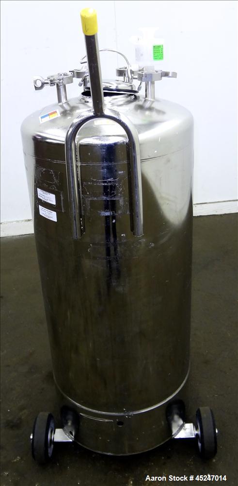 Used 36 Gallon Stainless Steel Alloy Products Pressure Tank