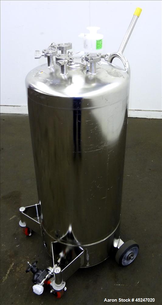 Used- 36 Gallon Stainless Steel Alloy Products Pressure Tank