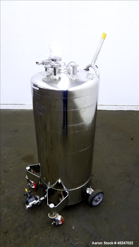 Used 36 Gallon Stainless Steel Alloy Products Pressure Tank