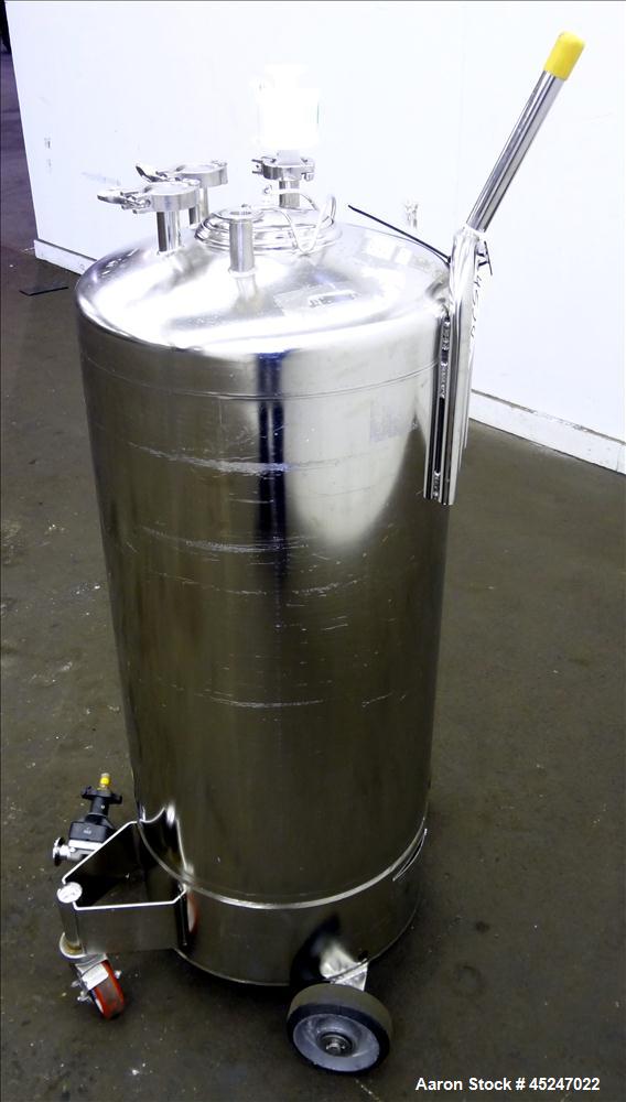 Used 36 Gallon Stainless Steel Alloy Products Pressure Tank