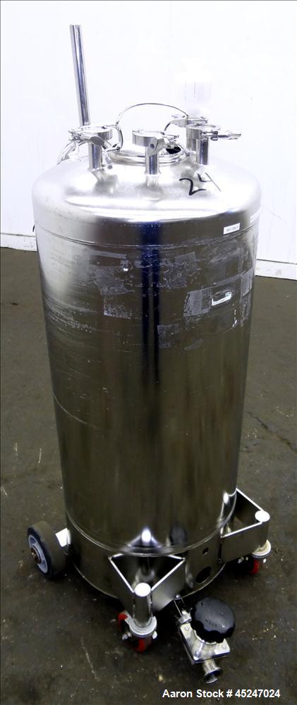 Used- 36 Gallon Stainless Steel Alloy Products Pressure Tank