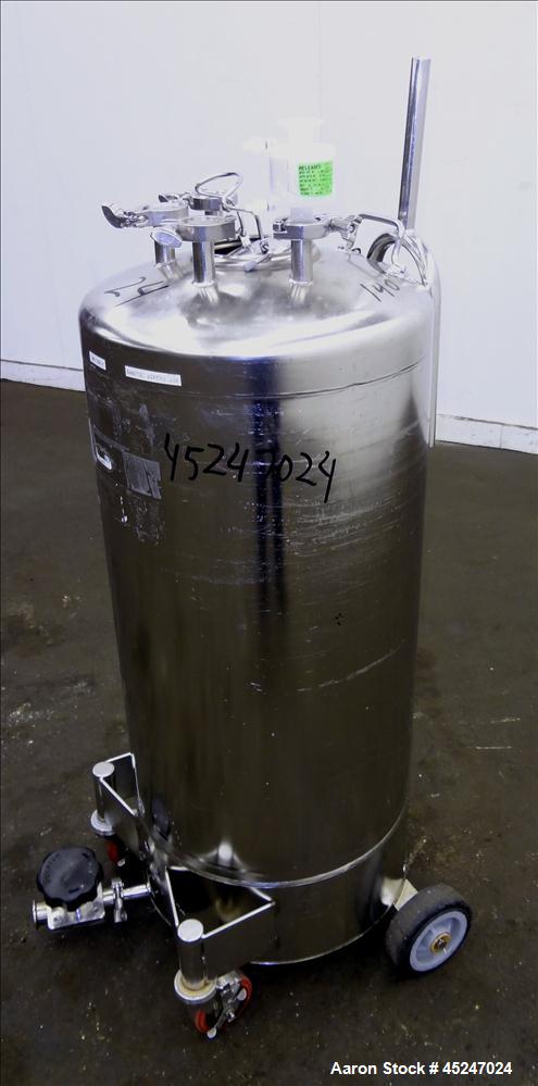 Used- 36 Gallon Stainless Steel Alloy Products Pressure Tank