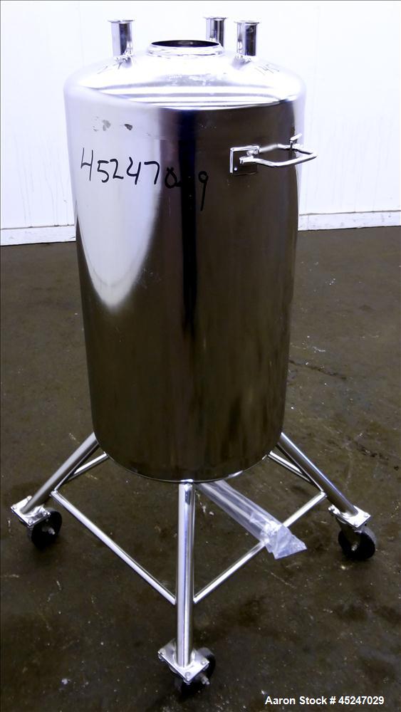 Used- 36 Gallons Stainless Steel Alloy Products Pressure Tank