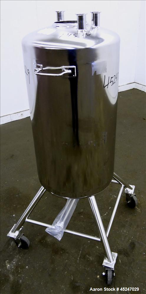 Used- 36 Gallons Stainless Steel Alloy Products Pressure Tank