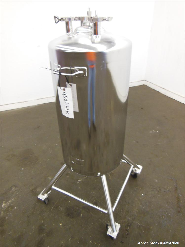 Used- 36 Gallon Stainless Steel Alloy Products Pressure Tank