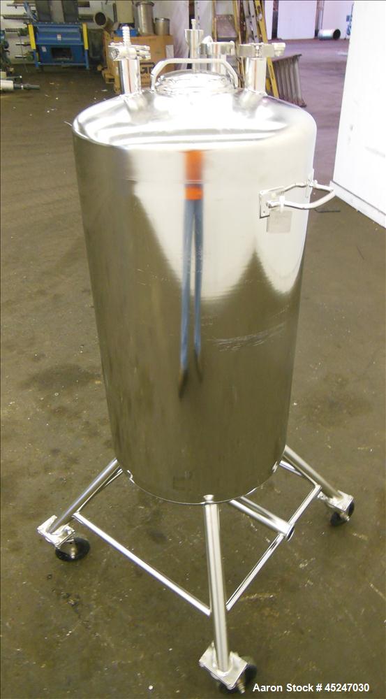 Used- 36 Gallon Stainless Steel Alloy Products Pressure Tank