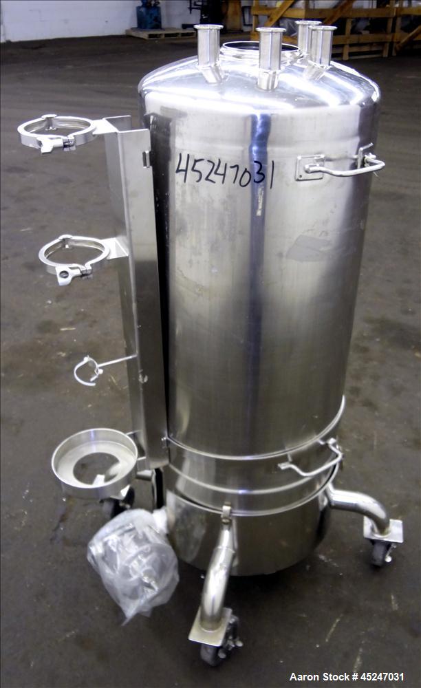 Used- 36 Gallons Stainless Steel Alloy Products Pressure Tank