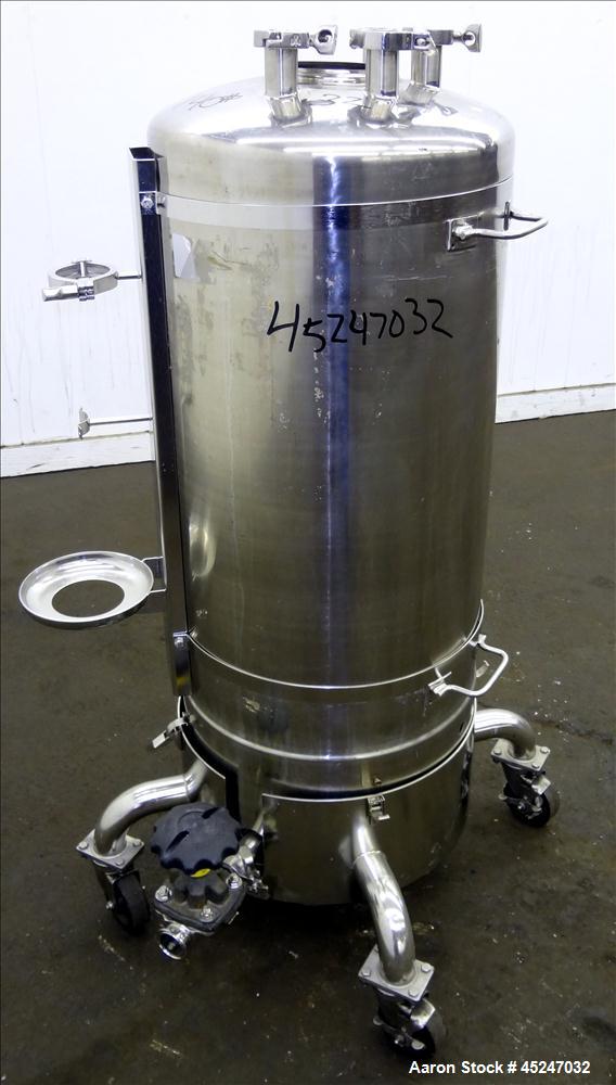 Used- 36 Gallon Stainless Steel Alloy Products Pressure Tank