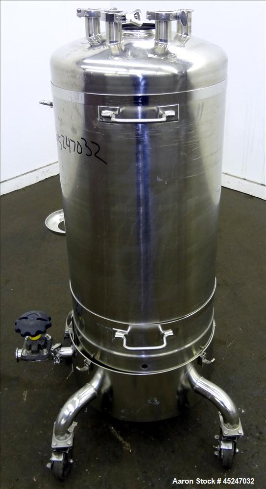 Used- 36 Gallon Stainless Steel Alloy Products Pressure Tank