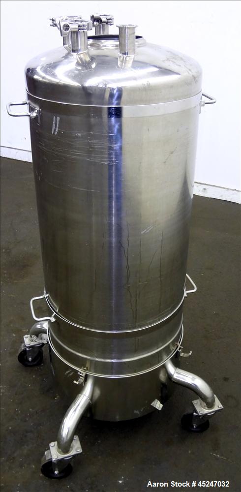 Used- 36 Gallon Stainless Steel Alloy Products Pressure Tank