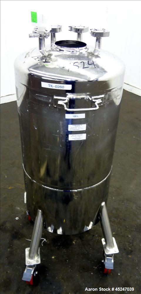Used 26 Gallon Stainless Steel Alloy Products Pressure Tank