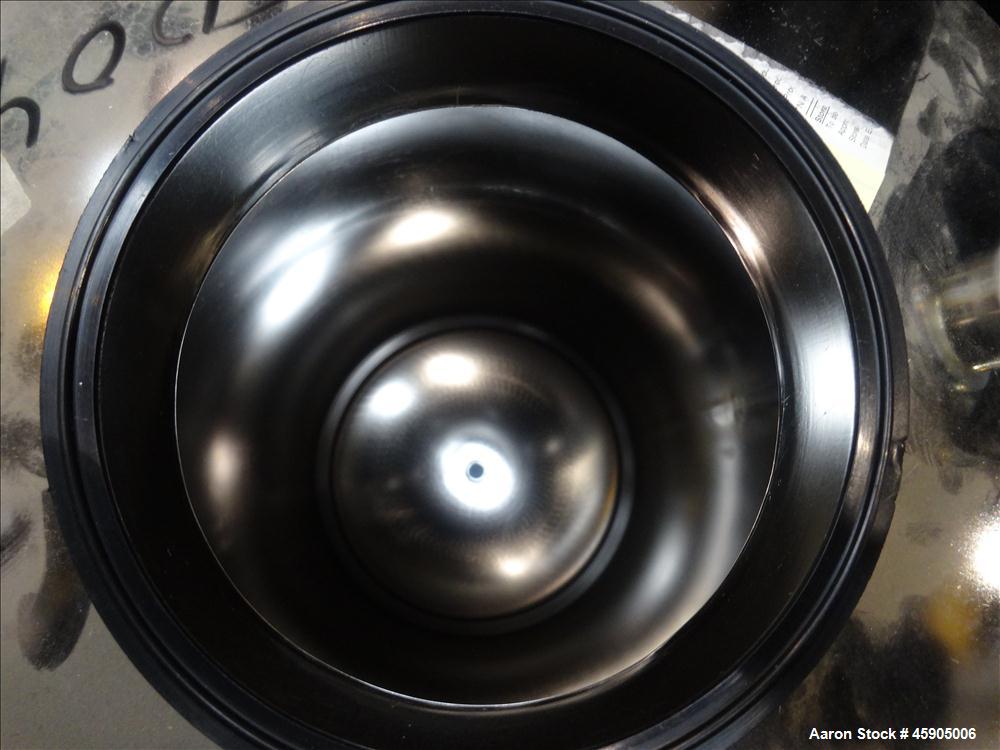 Used Alloy Products Pressure Tank, 30 Gallon, 316 Stainless Steel, Vertical. Approximate 18" diameter x 29" straight side, dished top and bottom. Internal rated 94 psi at -20 to 250 degrees F. Openin...