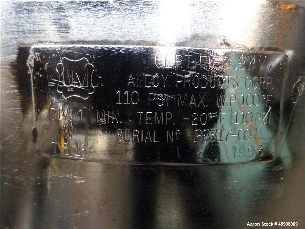 Used Alloy Products Pressure Tank, 30 Gallon
