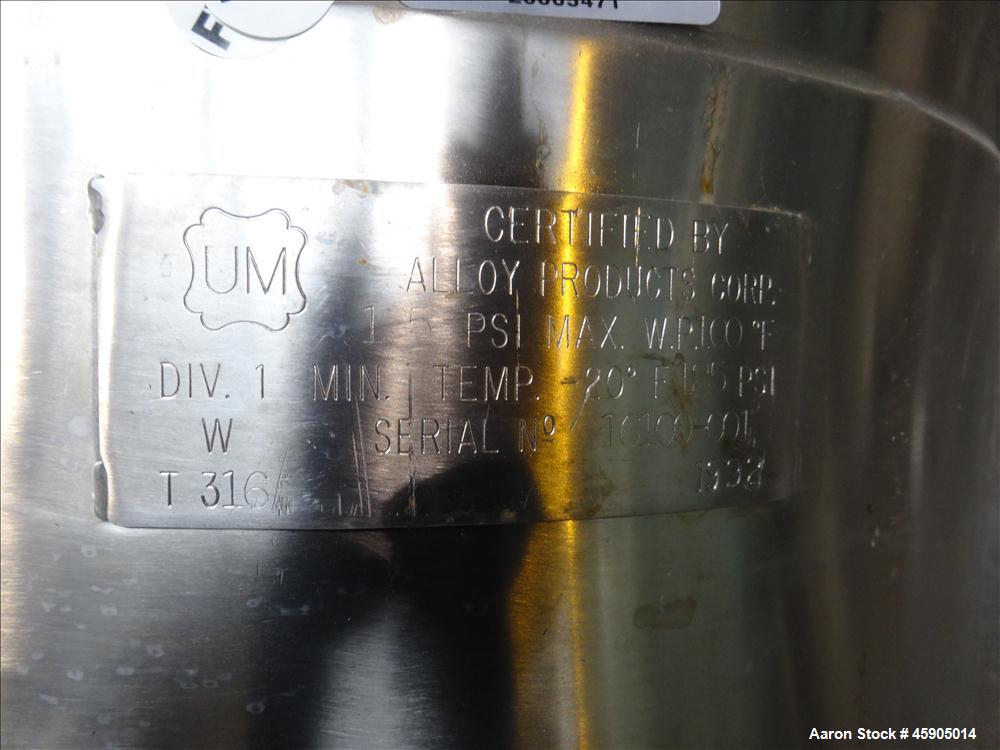 Used Alloy Products Pressure Tank, 25 Gallon