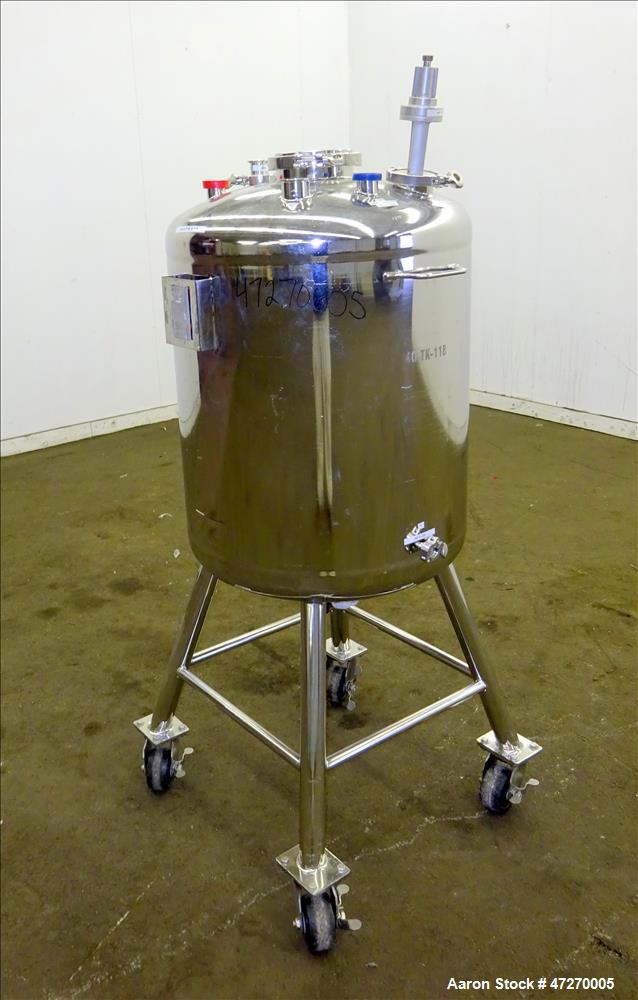 Used- Alloy Products Pressure Tank, Approximate 40 Gallons, 316L Stainless Steel