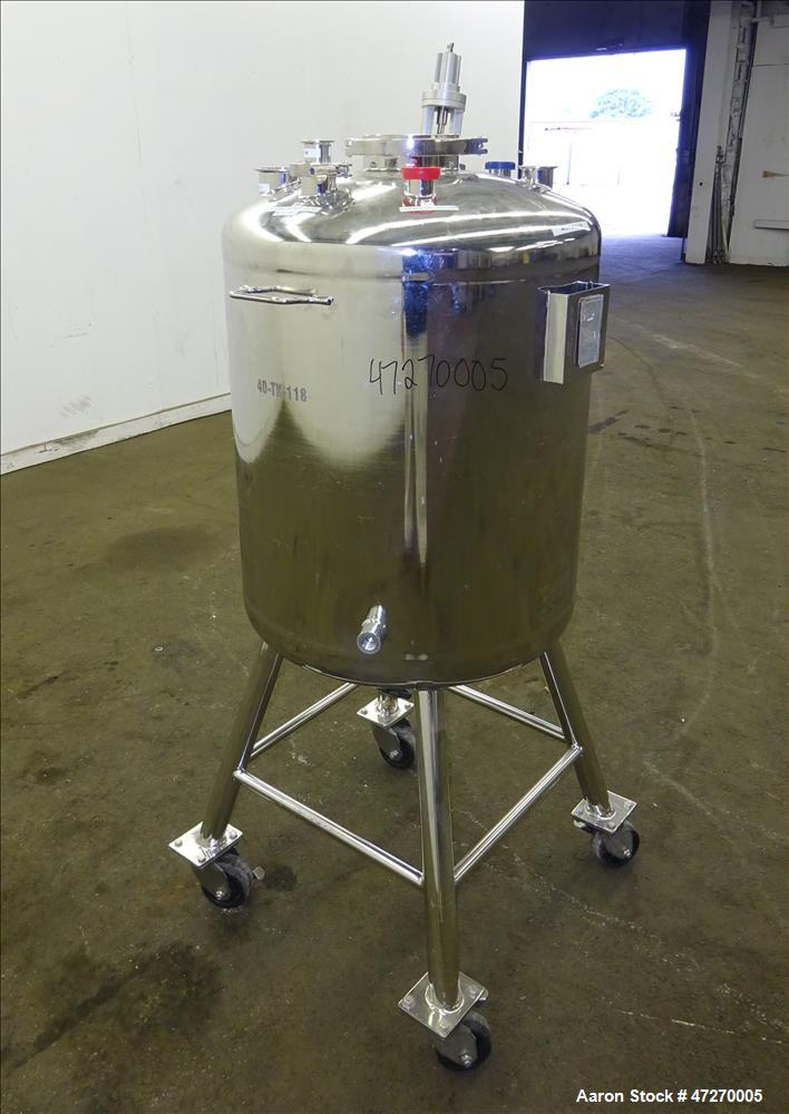 Used- Alloy Products Pressure Tank, Approximate 40 Gallons, 316L Stainless Steel