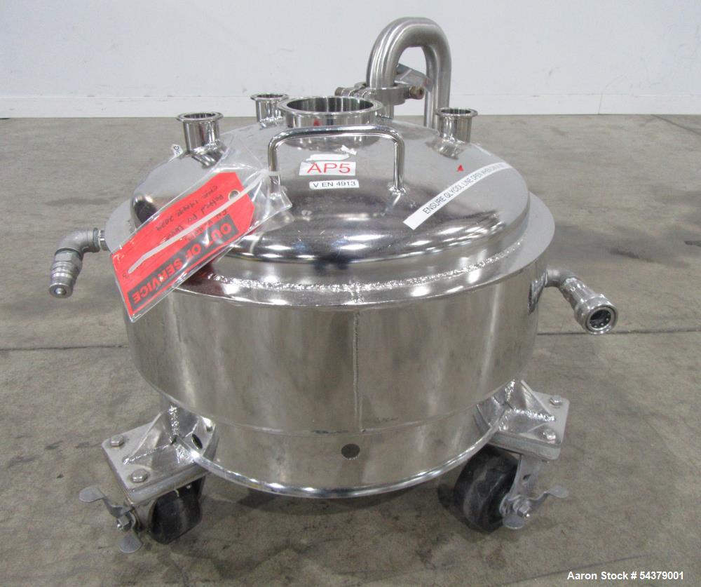 Used Alloy Products 8.7 Gallon Jacketed Product Can – 316L Stainless Steel Vesse