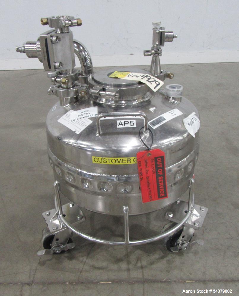 Used Alloy Products 8.4 Gallon Jacketed Tank – 316L Stainless Steel Pressure Vessel