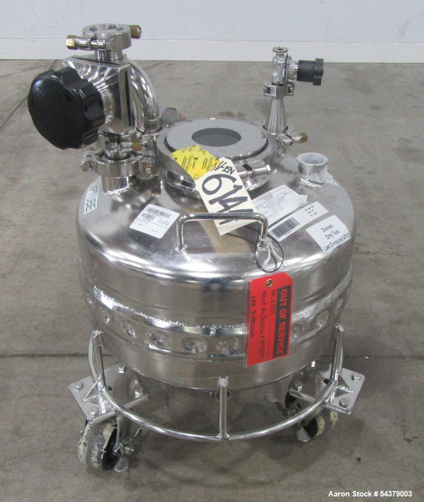 Alloy Products 31.8 Liter Stainless Steel Tank – Jacketed Process Vessel on Casters