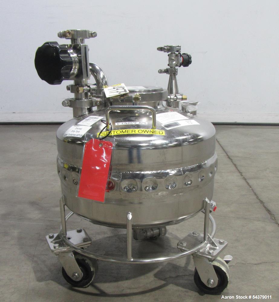 Alloy Products 8.4 Gallon Jacketed Vessel – 316L Stainless Steel Tank with Casters