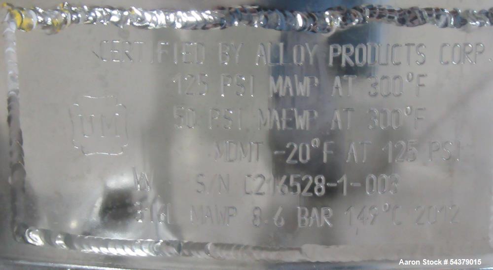 Compact Jacketed Vessel – Alloy Products 32.9 Liter Tank