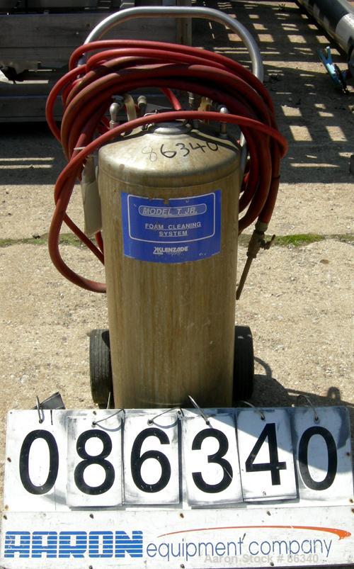 USED: Alloy Products pressure tank, 16 gallon, 304 stainless steel, vertical. 12" diameter x 28" straight side. Dish top and bottom. Internal rated 130 psi at 100 deg F. Top openings: 4" x 3" oval wi...