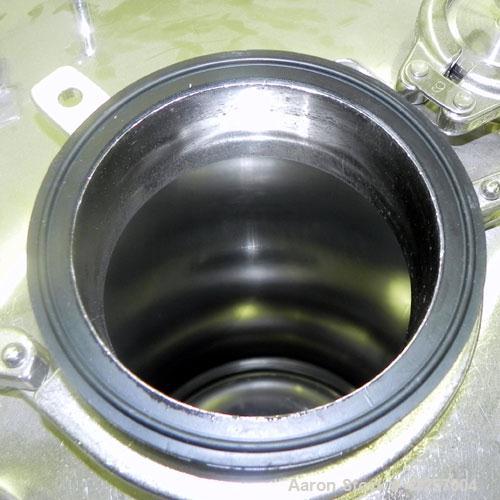 Used Alloy Products Pressure Tank, 36.99 Gallon (140 Liter), 316L Stainless Steel, Vertical. 17.74’’ Diameter x 29" straight side. Dished top and bottom. Internal rated FV to 85 psi at -20 to 350 deg...