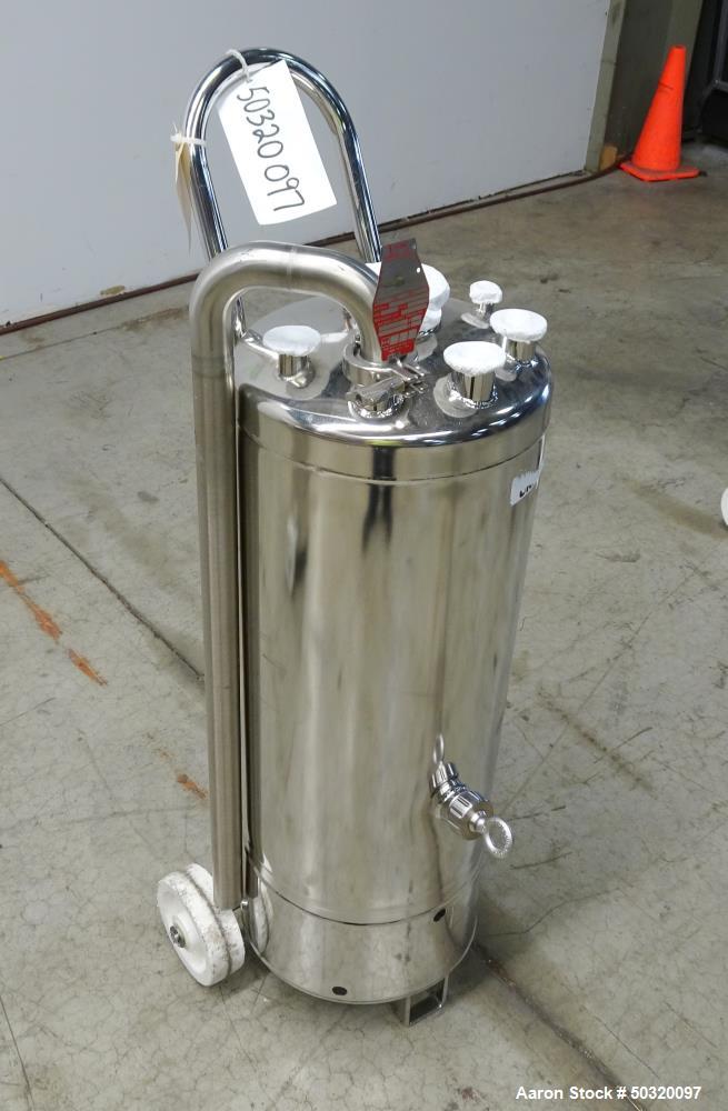 Used 316L Stainless Steel Alloy Products Pressure Tank, Approximate 42 Liter,