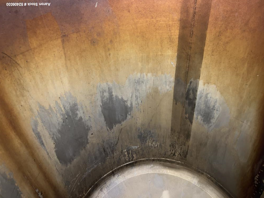 Used Alpha Stainless Tank, Approximate 250 Gallon, Stainless Steel, Vertical. Approximate 36" diameter x 57" straight side, dished top & bottom. Mounted on 4 stainless legs.