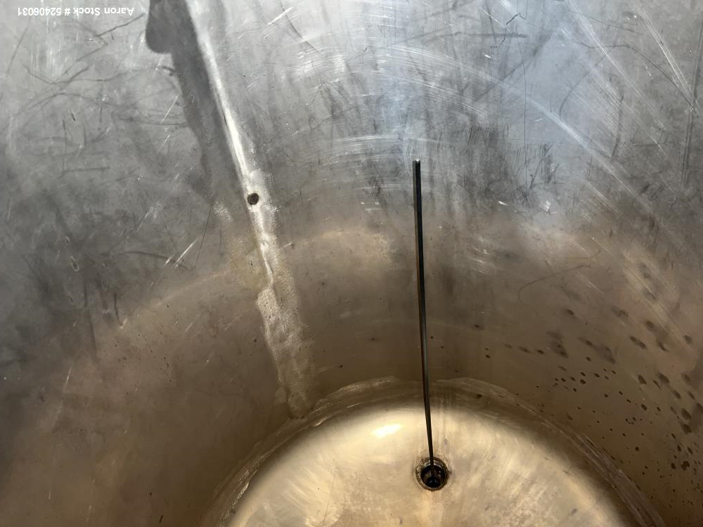 Used Alpha Stainless Tank, Approximate 250 Gallon, Stainless Steel, Vertical. Approximate 36" diameter x 57" straight side, dished top & bottom. Mounted on 4 stainless legs.