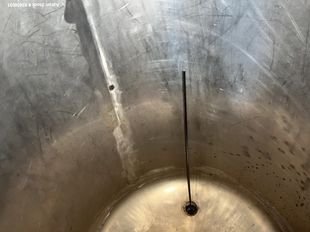 Used-Alpha Stainless Tank, Approximate 250 Gallon, Stainless Steel, Vertical. Approximate 36" diameter x 57" straight side, ...