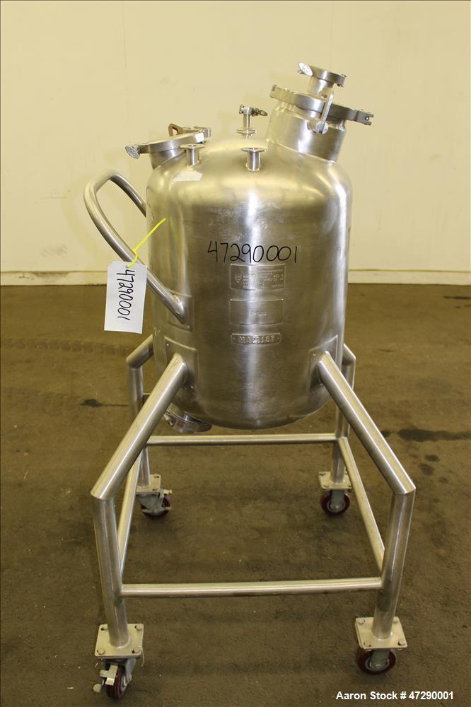 Used Apache Stainless Equipment Pressure Tank, Approximate 20 Gallon, 316L Stai