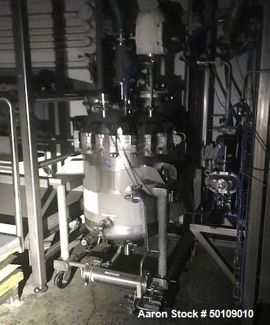Used Apache Stainless Stainless Steel Pressure Tank with Agitation, 100 gallon,