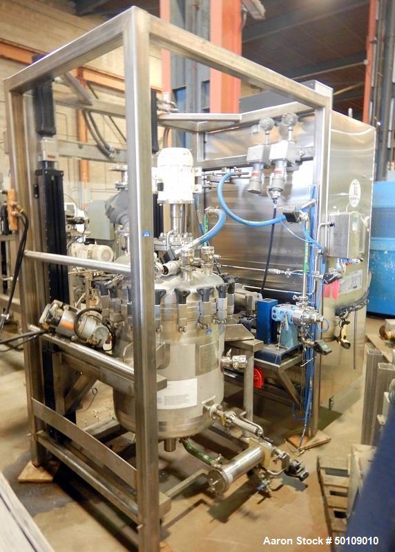 Used Apache Stainless Stainless Steel Pressure Tank with Agitation, 100 gallon,