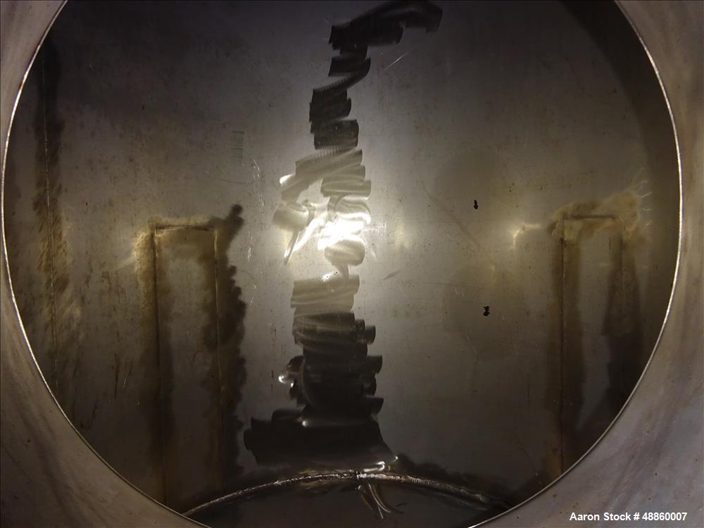 Used Bendel Tank, Approximate 250 Gallon, 304L Stainless Steel, Vertical.