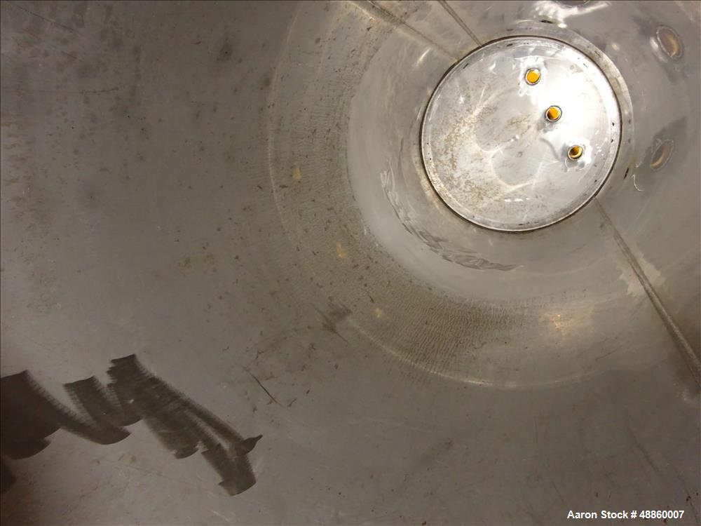 Used Bendel Tank, Approximate 250 Gallon, 304L Stainless Steel, Vertical.