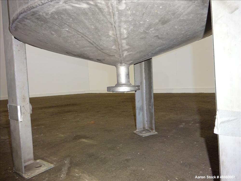 Used Bendel Tank, Approximate 250 Gallon, 304L Stainless Steel, Vertical.