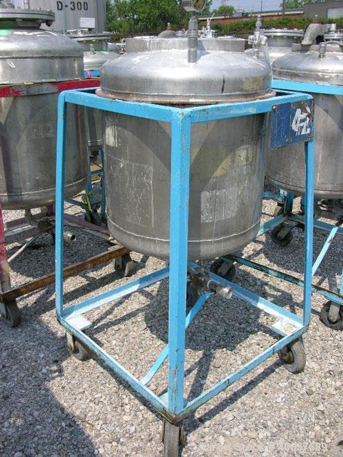 Used- 50 Gallon Stainless Steel Brighton Pressure Tank