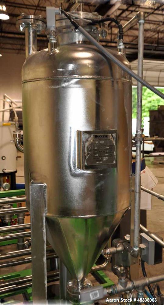 Used- Stainless Steel Buckeye Fabricating Co ASME Pressure Vessel