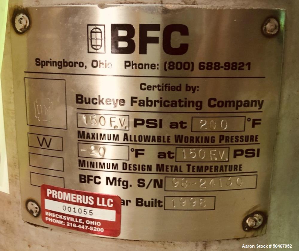 Used- Buckeye Fabricating Co (BFC) 25 Gallon Tank