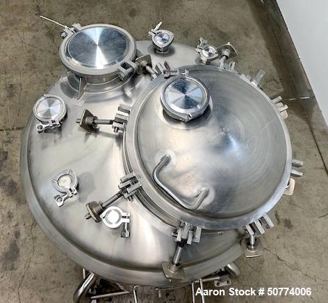 Used- Cherry Burrell Pressure Tank, 750 Liters