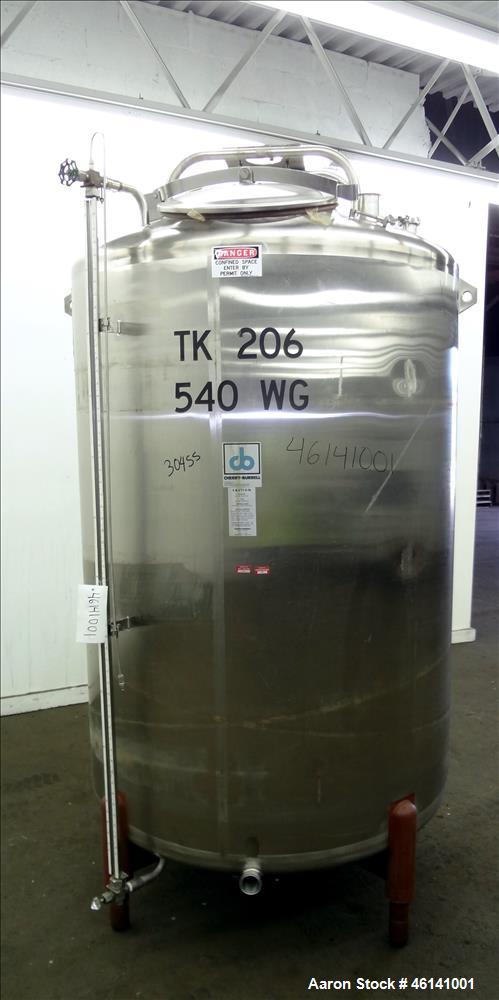 Used Cherry Burrell Tank, Approximately 485 Gallon