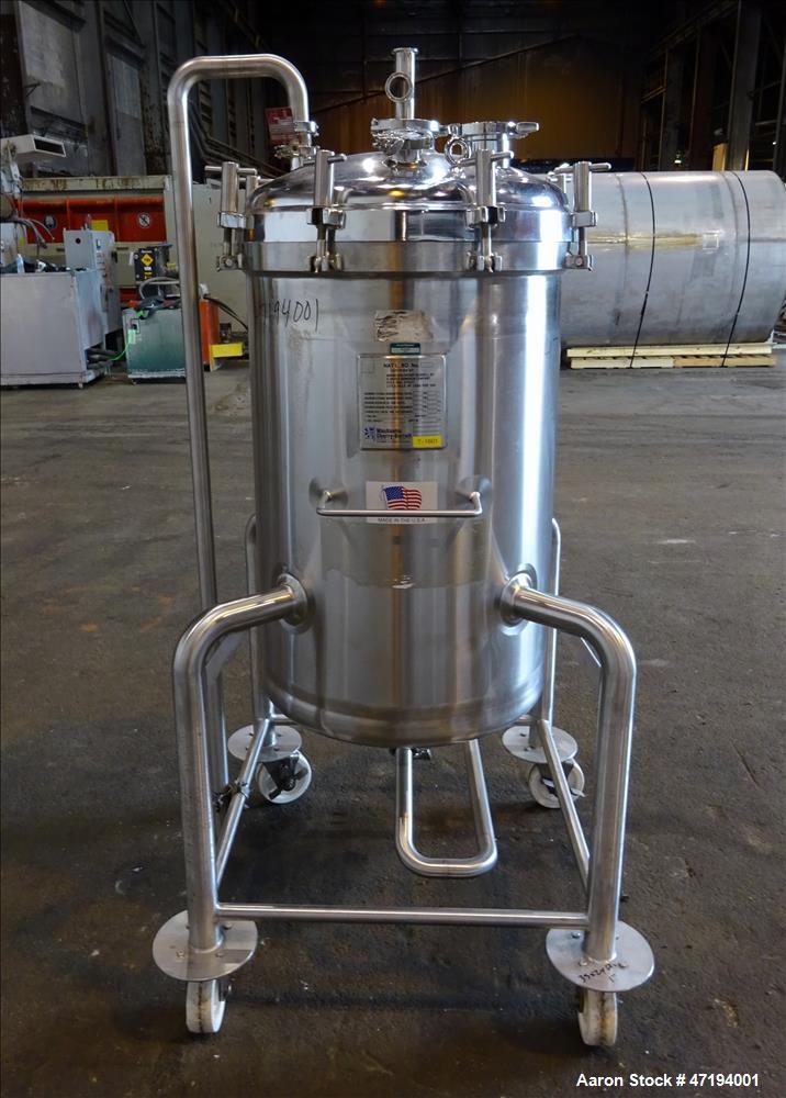 Used Cherry Burrell Portable Tank, 68.5 Gallon (250 liters), 316 Stainless Stee