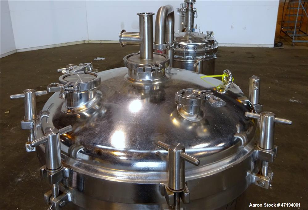 Used Cherry Burrell Portable Tank, 68.5 Gallon (250 liters), 316 Stainless Stee