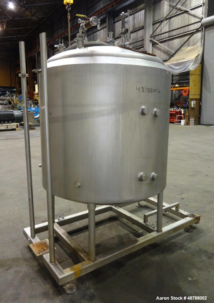 Used Cherry-Burrell Jacketed Tank, Approximately 350 Gallon, 316 Stainless Stee