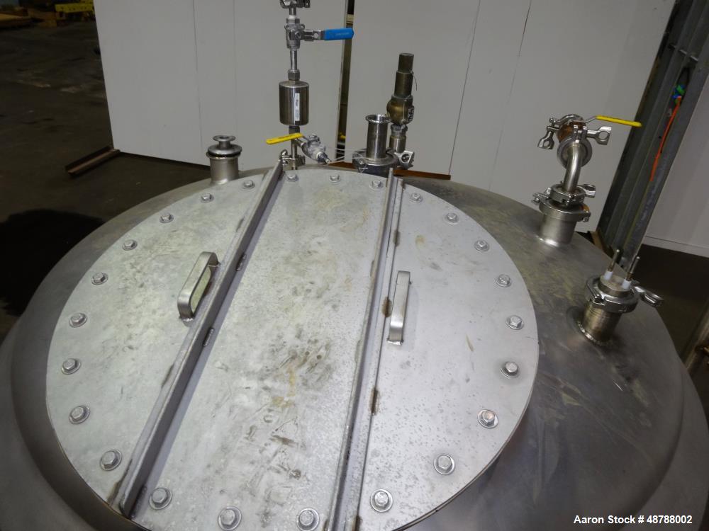 Used Cherry-Burrell Jacketed Tank, Approximately 350 Gallon, 316 Stainless Stee